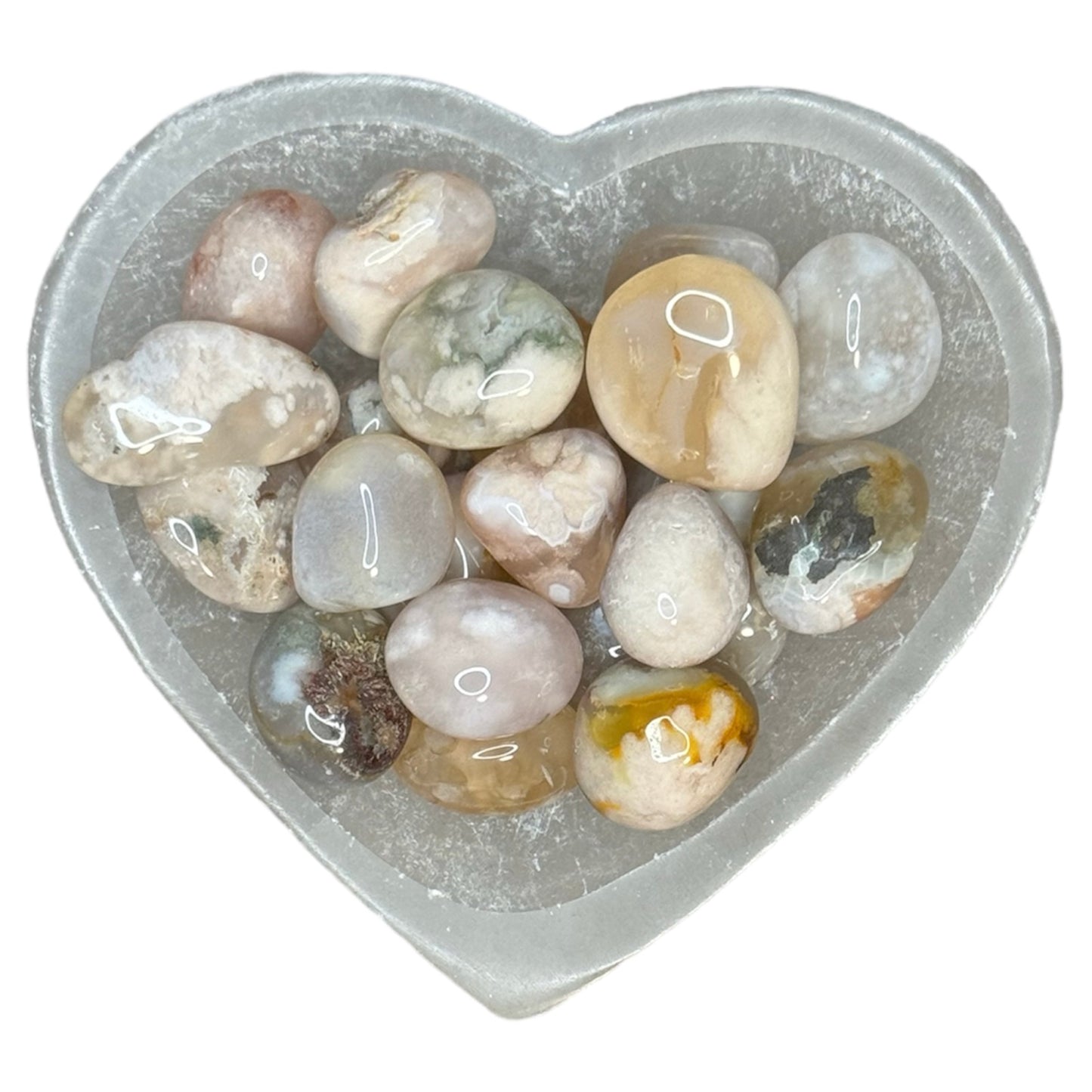 Flower Agate Tumble